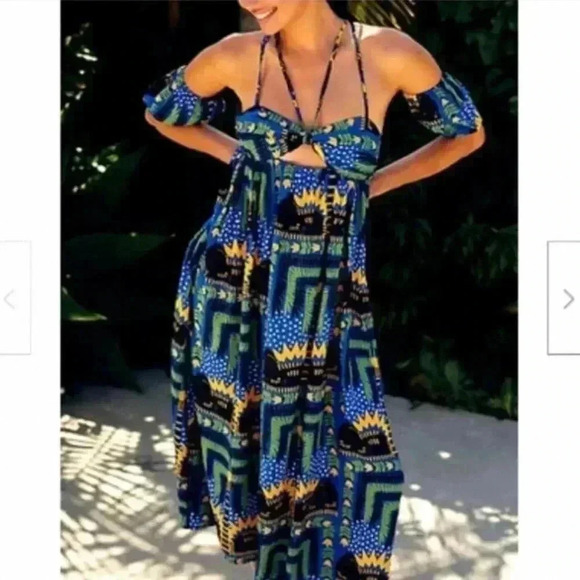 Anthropologie Dresses & Skirts - Anthropologie João Incerti Strappy Bandeau Hawaiian 
Dress New With Tag Size S